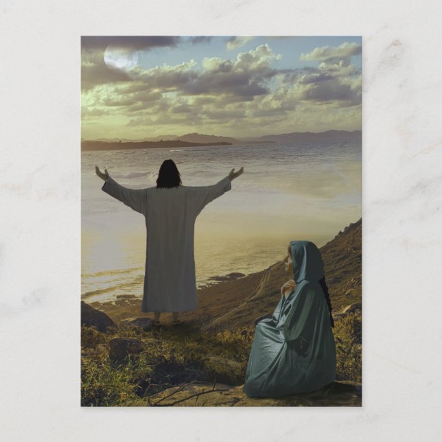 Postal En el mar de Galilea (Anverso)