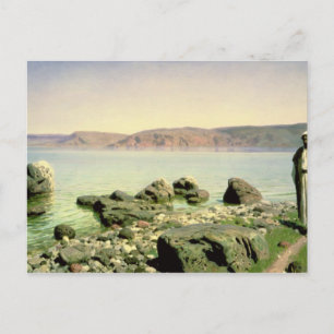 Postal En el mar de Galilea, 1888