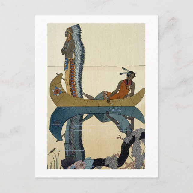 Postal En el Missouri, 1922 (impresión del pochoir) (Anverso)