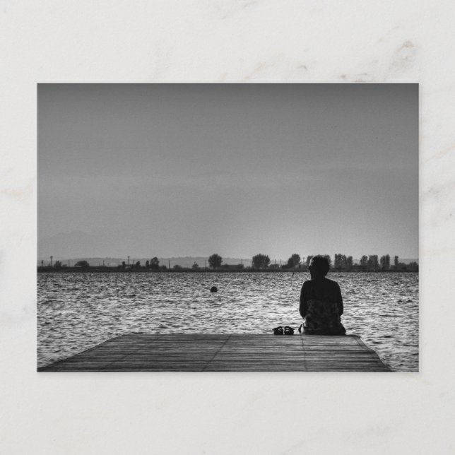 Postal En el muelle (Anverso)