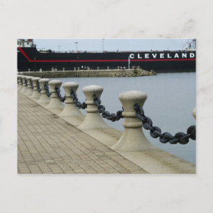 Postal En el muelle de Cleveland Ohio
