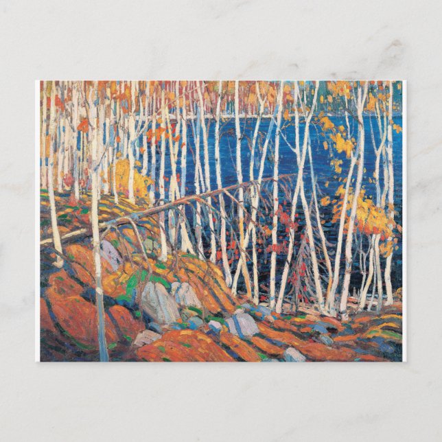 Postal En el norte de Ontario Pintura de Tom Thomson (Anverso)