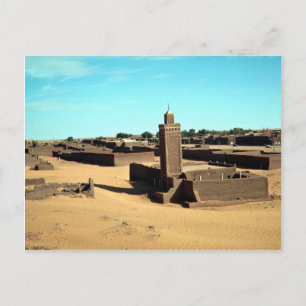 Postal En el oasis de Salah, el más cálido del Sahara, Ar