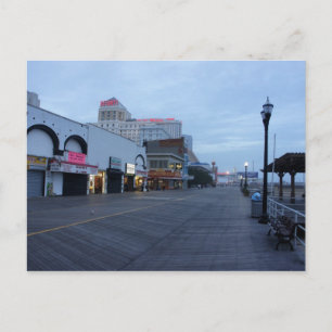 Postal En el paseo marítimo de Atlantic City, NJ