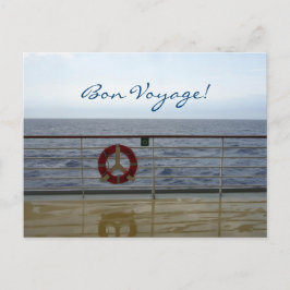 Postal En el Personalizado de vela Bon Voyage