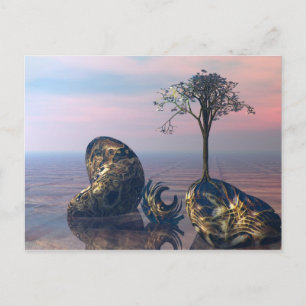 Postal En el plano fractal infinito 3D