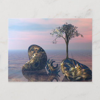 Postal En el plano fractal infinito 3D