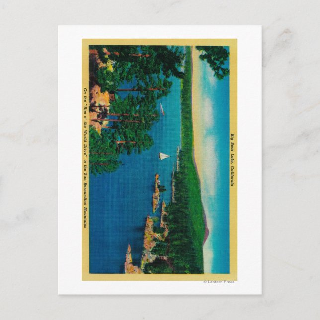 Postal En el recorrido del mundo en San Bernardino (Anverso)