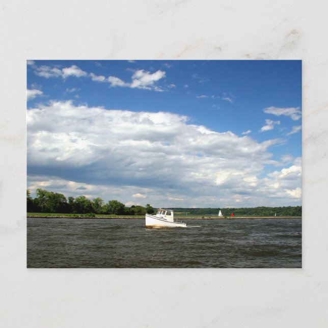 Postal En el río (Anverso)