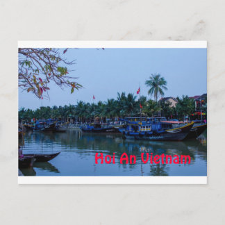 Postal En el río Hoi An Vietnam