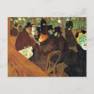 Postal En el Rojo de Toulouse-Lautrec