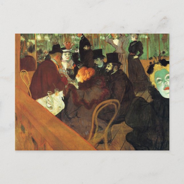 Postal En el Rojo de Toulouse-Lautrec (Anverso)