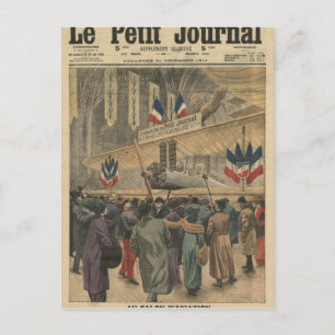 Postal En el Salón de Aeronaves