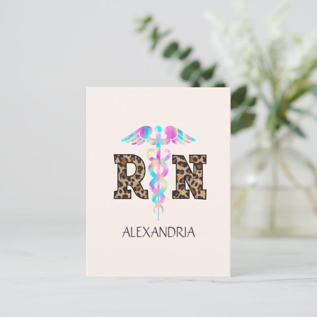 Postal EN, Enfermera Registrada (Anverso de pie)