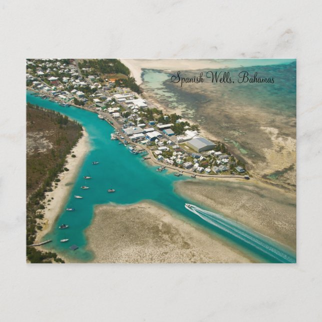 Postal en español de Wells, Bahamas (Anverso)