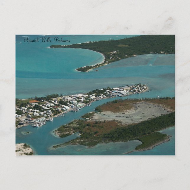 Postal en español de Wells, Bahamas (Anverso)