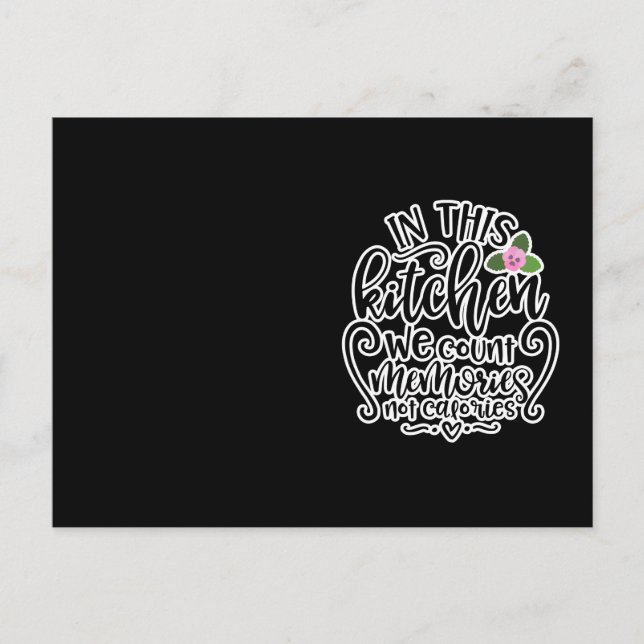 Postal En Esta Cocina Contamos Recuerdos No Calorías (Anverso)