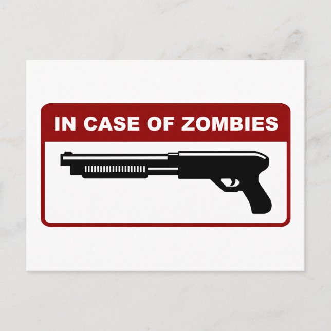 Postal En Funda De Zombies (Anverso)