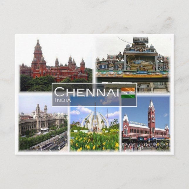 Postal EN India - Chennai - (Anverso)