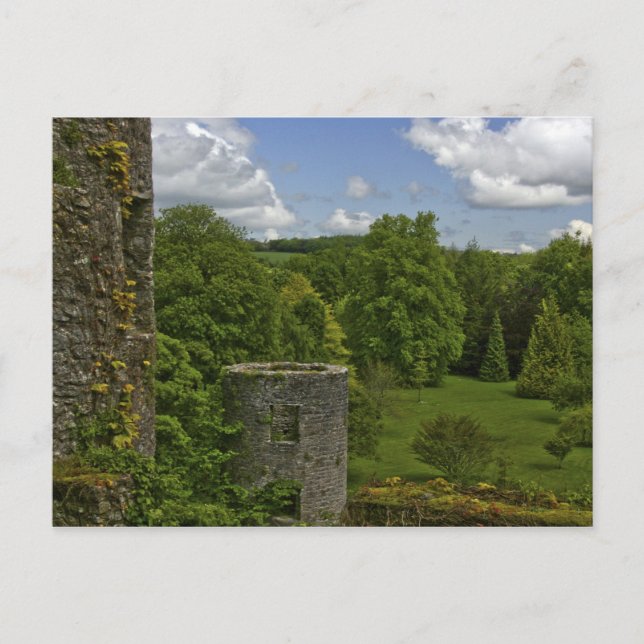 Postal En Irlanda, en Blarney Castle una torre de piedra  (Anverso)