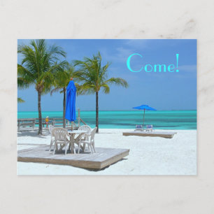 POSTAL EN LA BELLEZA DE BAHAMA: "¡VENGA!"