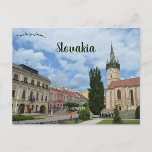 Postal En la calle principal de Presov Eslovaquia