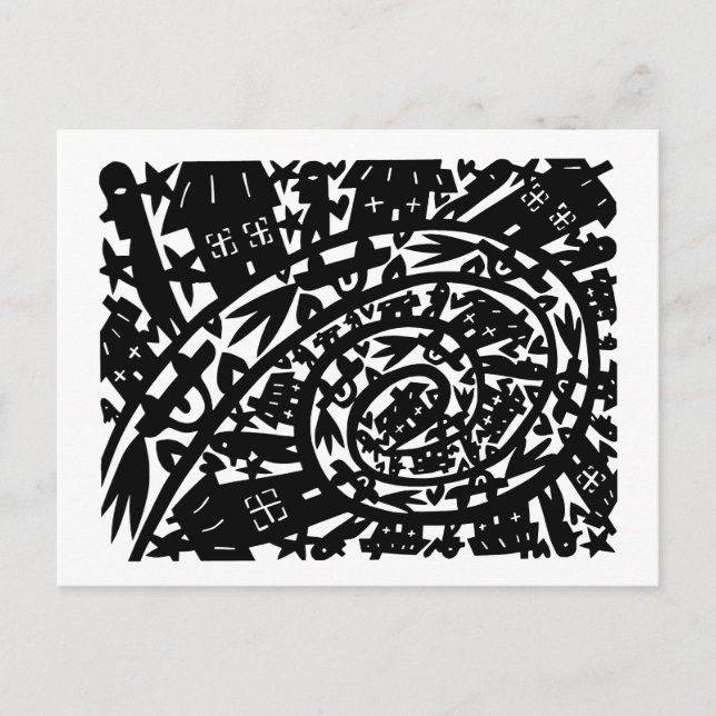 Postal En la ciudad (Anverso)