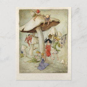 Postal En la colina Mushroom por Florence Anderson