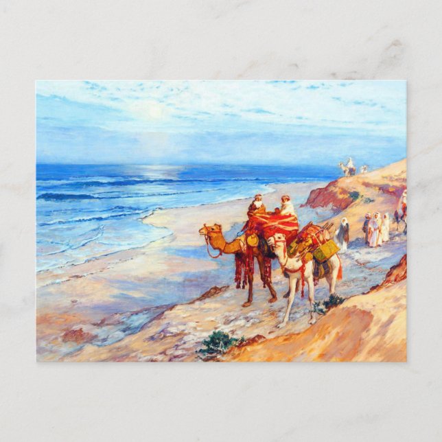 Postal En la costa de Tánger el Atlántico (Anverso)