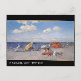 Postal En la costa William Merritt Chase