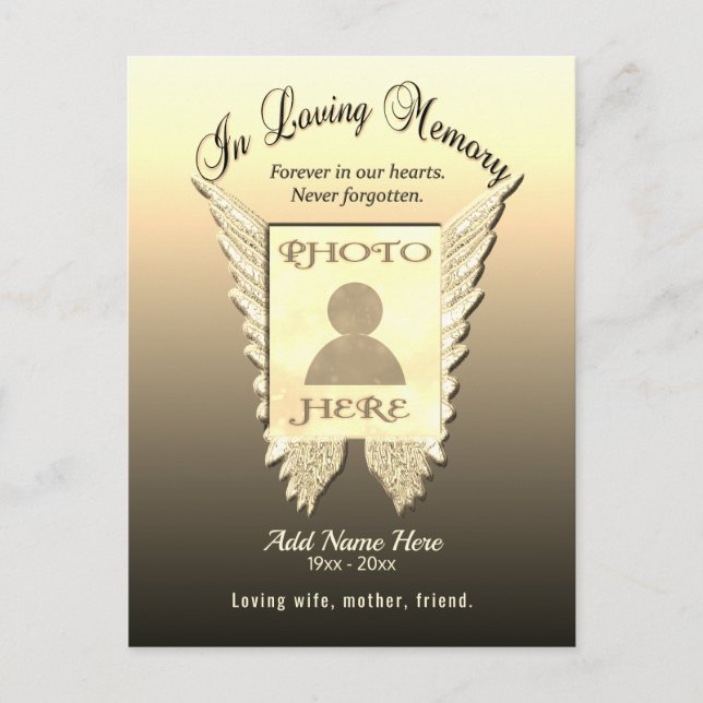 Postal En la memoria amorosa (Anverso)