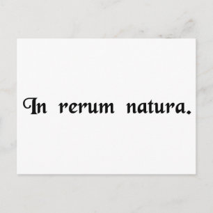 Postal En la naturaleza de las cosas.
