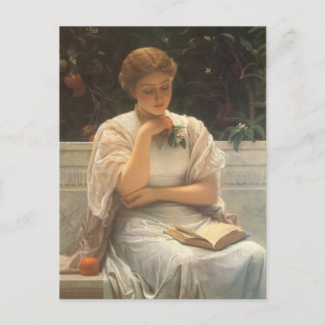 Postal En la Orangería de Charles Edward Perugini (Anverso)