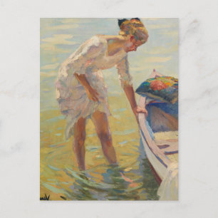 Postal En la orilla   Edward Cucuel