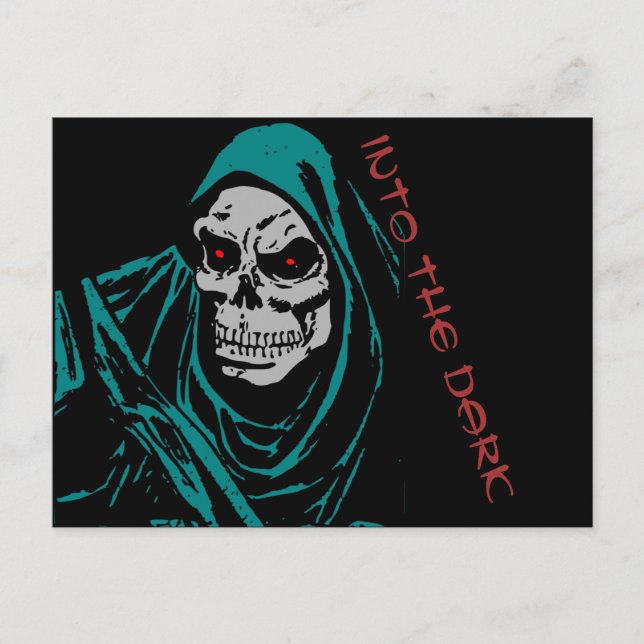 Postal En La Oscura Poscarta De Skelethon (Anverso)