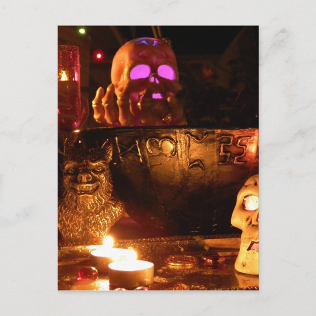 Postal En la oscuridad (Anverso)