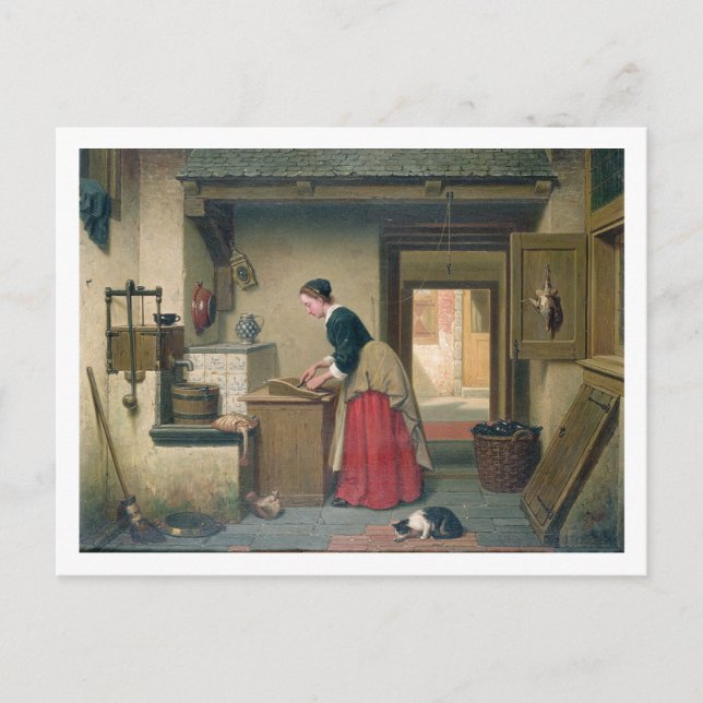 Postal En la Pantería, 1868 (petróleo en panel) (Anverso)