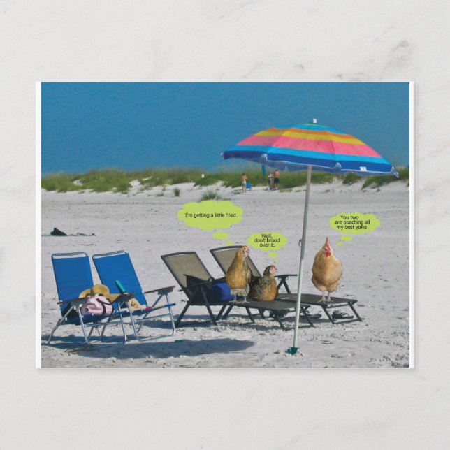 Postal En la playa (Anverso)