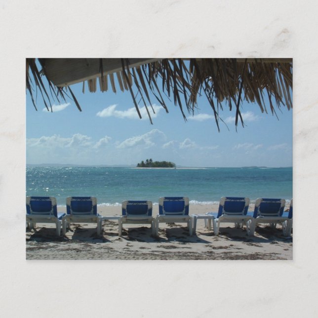 Postal En la playa (Anverso)