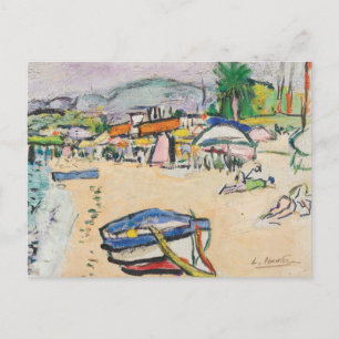 Postal En La Playa   George Leslie Hunter