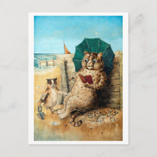 Postal En La Playa, Louis Wain