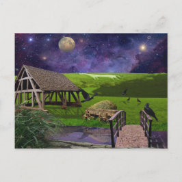 Postal En la tierra verde y agradable de Inglaterra.