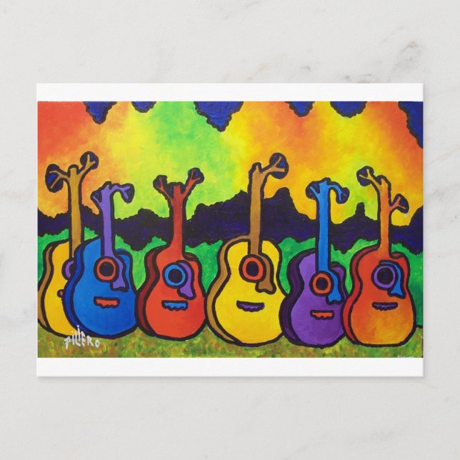 Postal En la vida canto por piliero (Anverso)