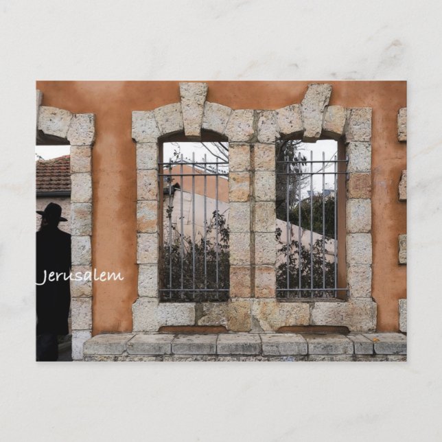 Postal En las calles de jerusalén (Anverso)