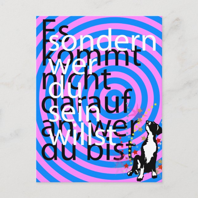 Postal En las estrellas (Anverso)