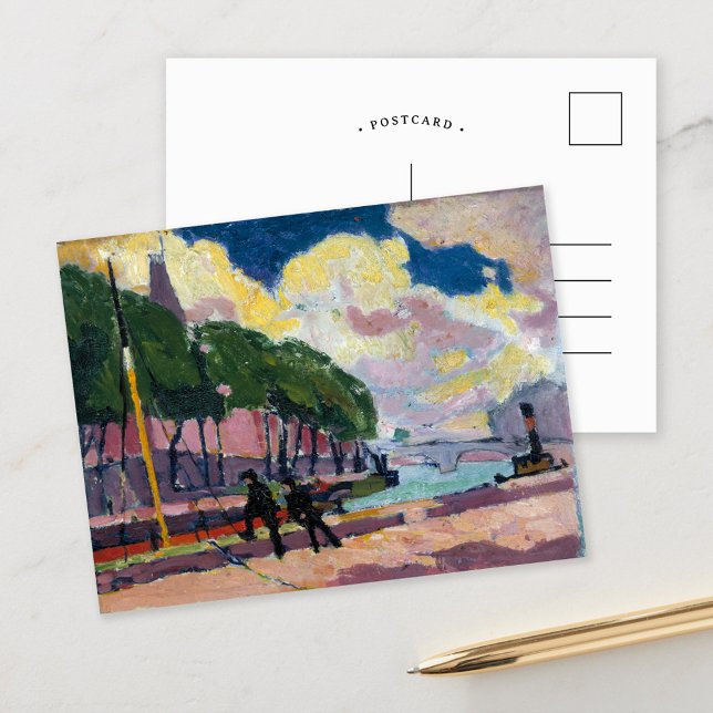 Postal En las orillas del Sena | Henry Lyman Saÿen (Subido por el creador)