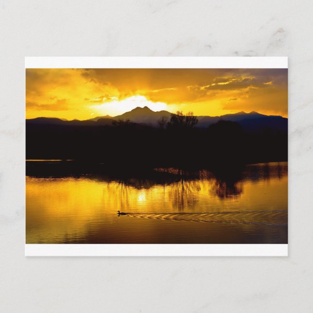 Postal En los Estanques Dorados (Anverso)