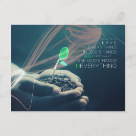 Postal En manos de Dios