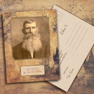 Postal En memoria del abuelo y la abuela a la antigua