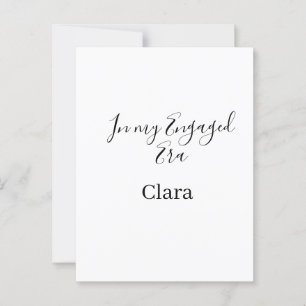 Postal En mi era comprometida agregar nombre fecha compro